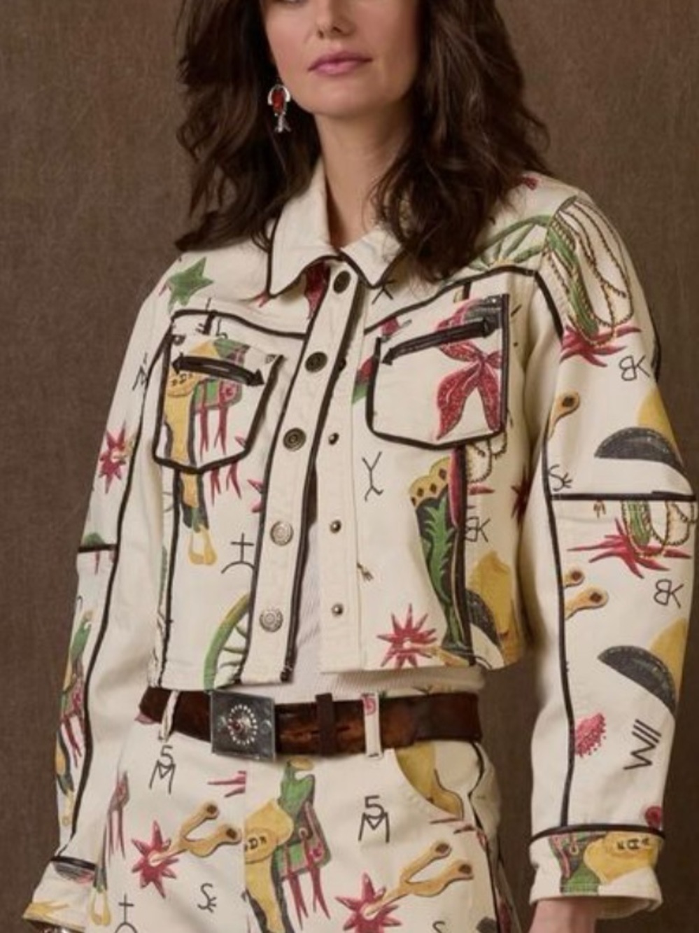 Double D Ranch Atomic Ranch Denim Jacket Size Large NWT